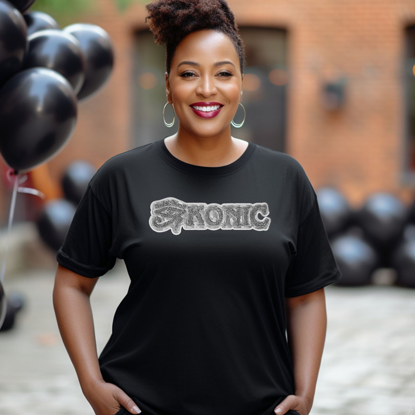 T-shirt: Eye Konic (Silver Reflective)