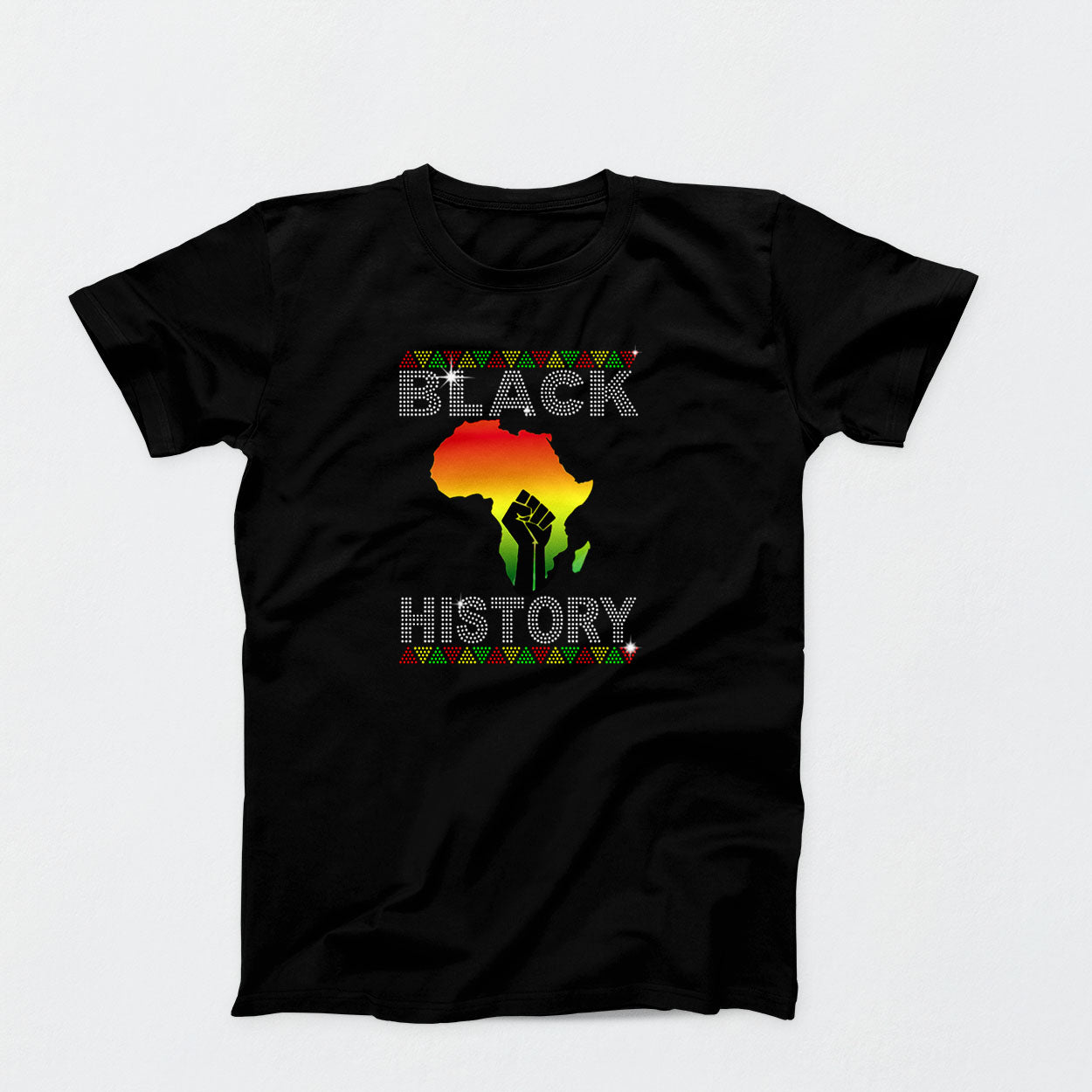 T-shirt: Black History (Rhinestones)