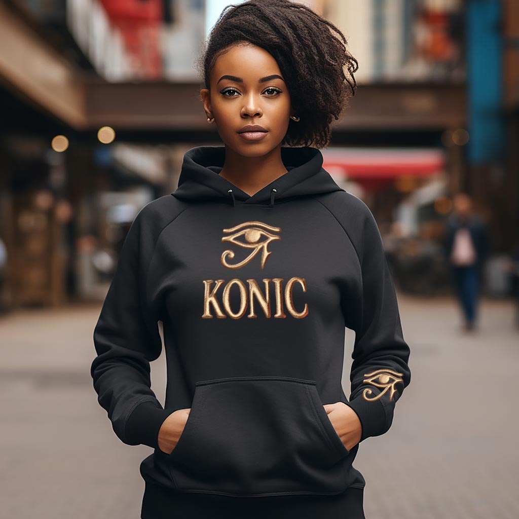 (Hoodie) NEW - Eye Over Konic (Gold Puff)
