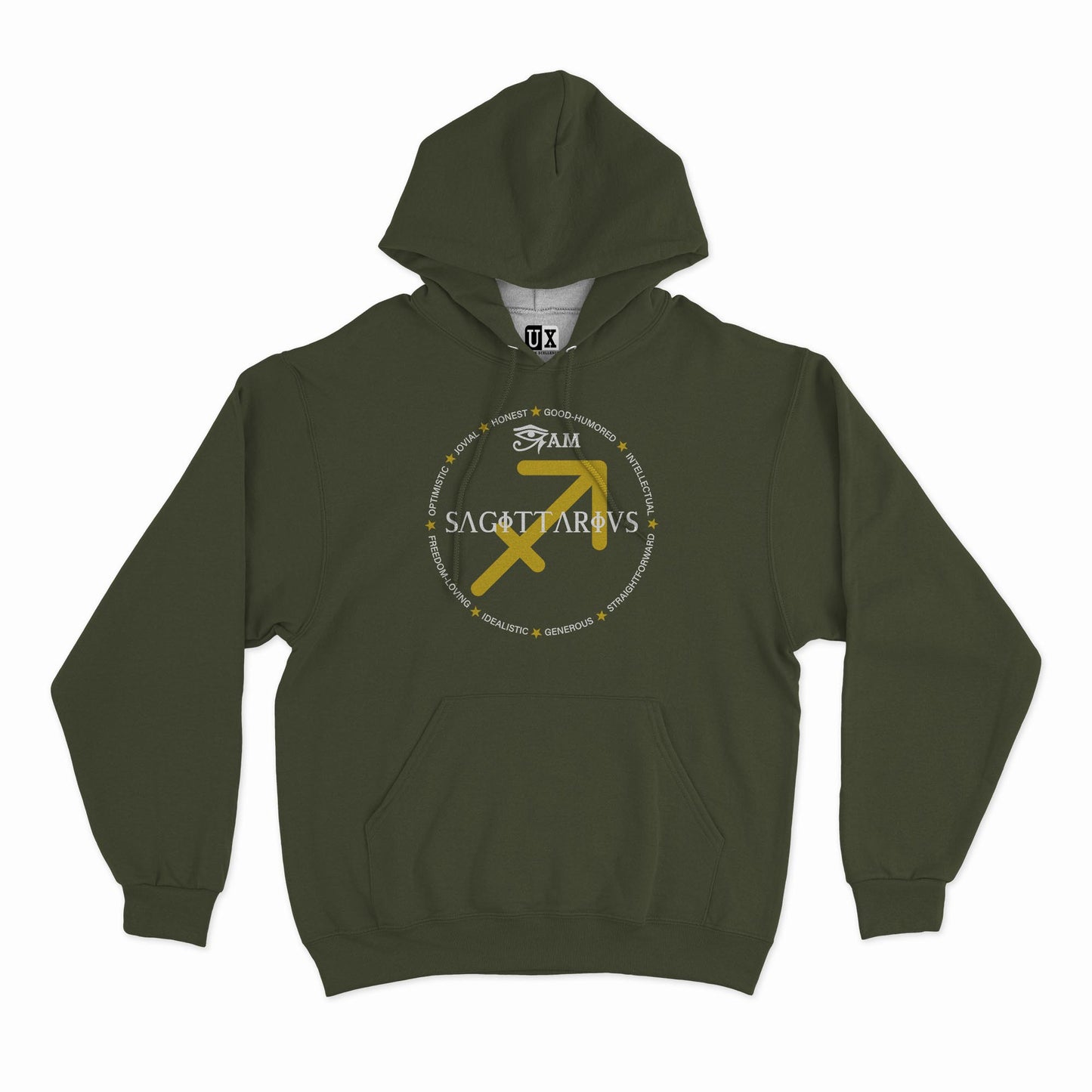 (Hoodie) Sagittarius Eye Am Ancient (PUFF)