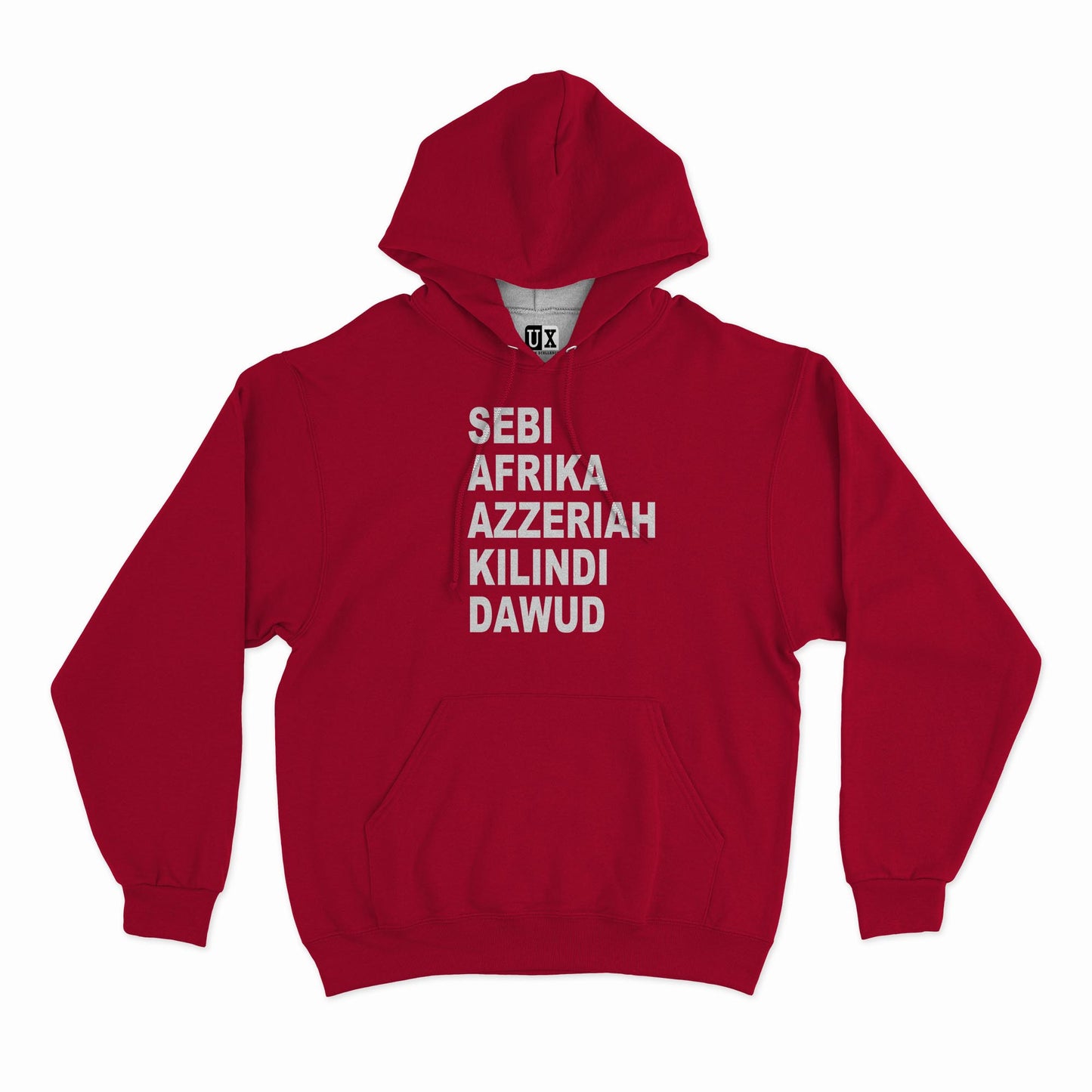 Clearance (Final Sale): (Hoodie) Sebi, Afrika, Azzeriah, Kilindi, Dawud (Top 5)