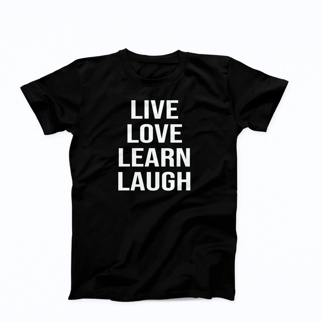 T-shirt: LIVE LOVE LEARN LAUGH (Back: Urban X Logo) – www