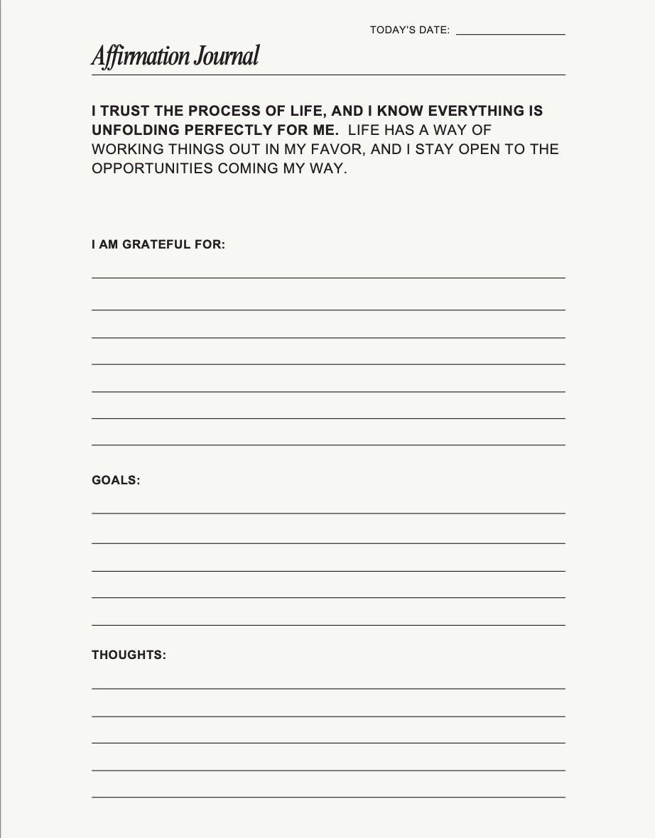 ebook: UX Power 30 Day Affirmations Journal (download)