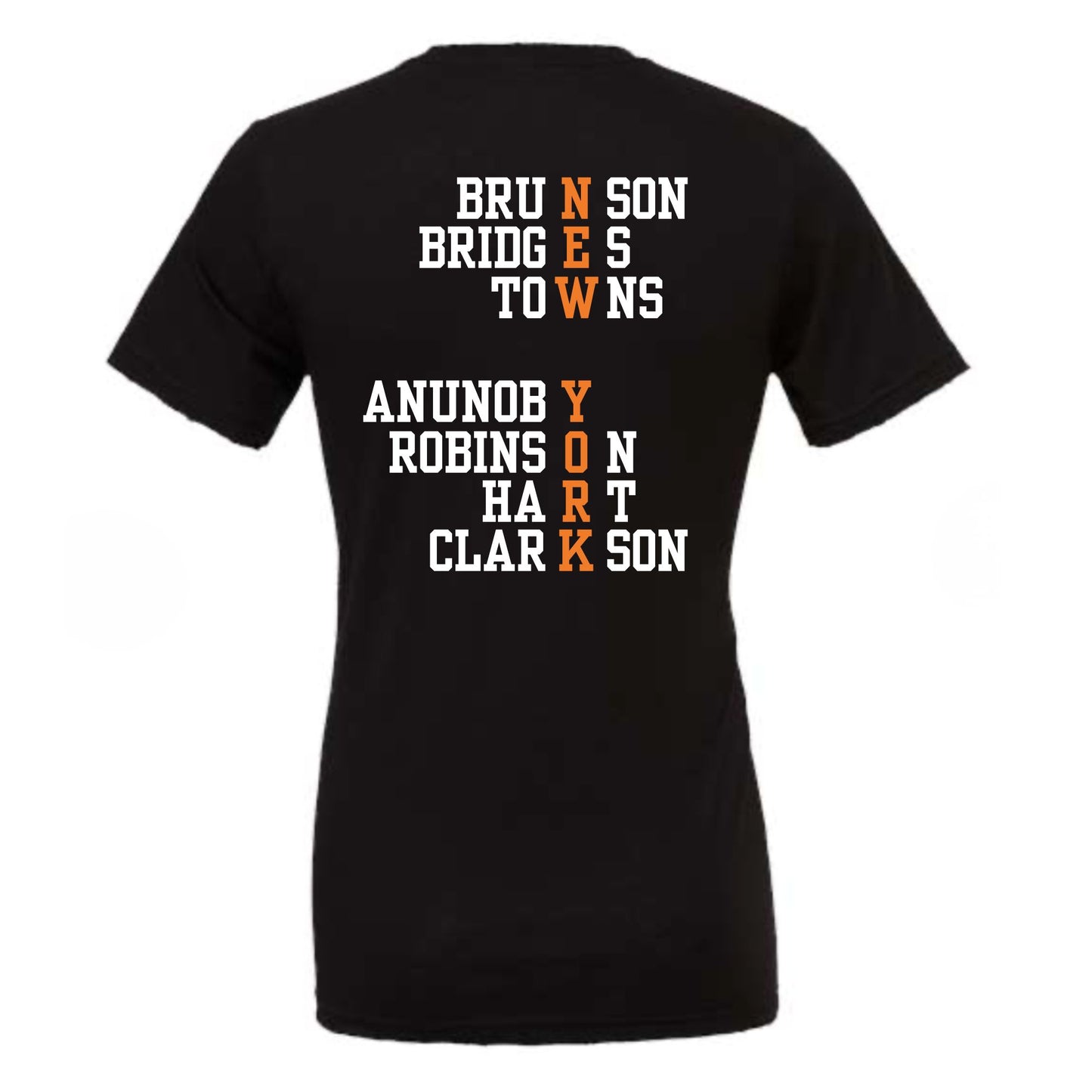 T-shirt: New York Knicks with Names on Back
