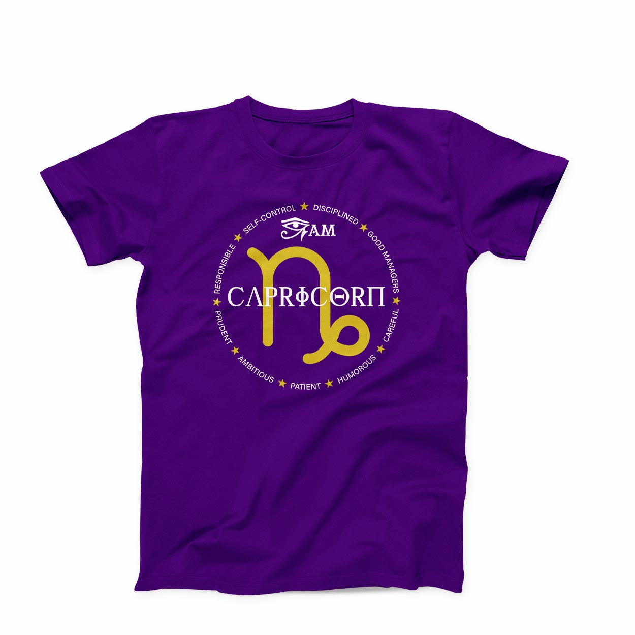 T-shirt: Capricorn Eye Am Ancient (PUFF)