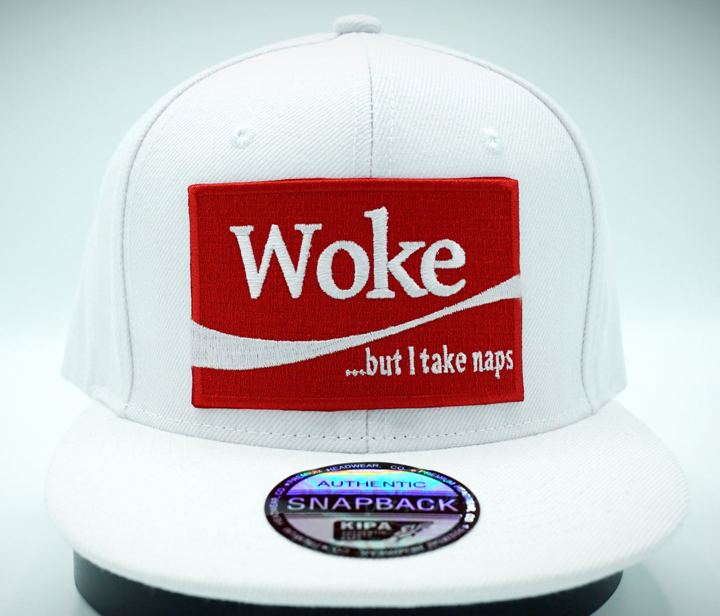Snapback Woke But I Take Naps (Embroidered)