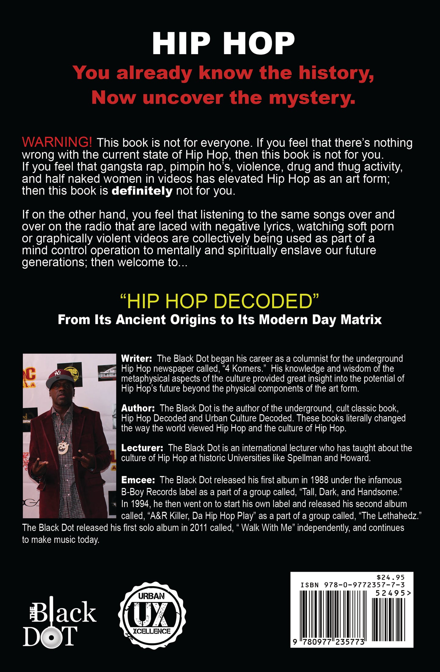 Book: Hip Hop Decoded by The Black Dot (Paperback) CLICK TO ORDER