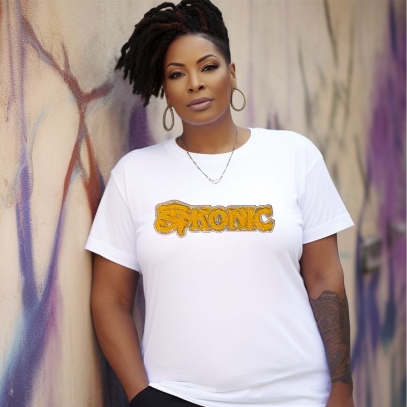 T-shirt: Eye Konic (Gold Reflective)
