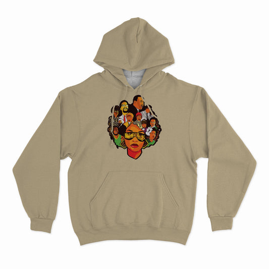 Clearance (Final Sale):  (Hoodie) Afro Powerful Roots