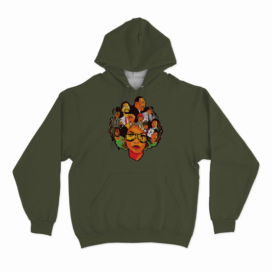 Clearance (Final Sale):  (Hoodie) Afro Powerful Roots