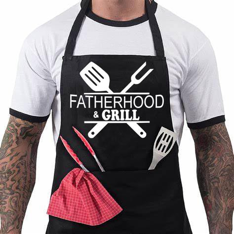 Apron:  Fatherhood & Grill (Black)