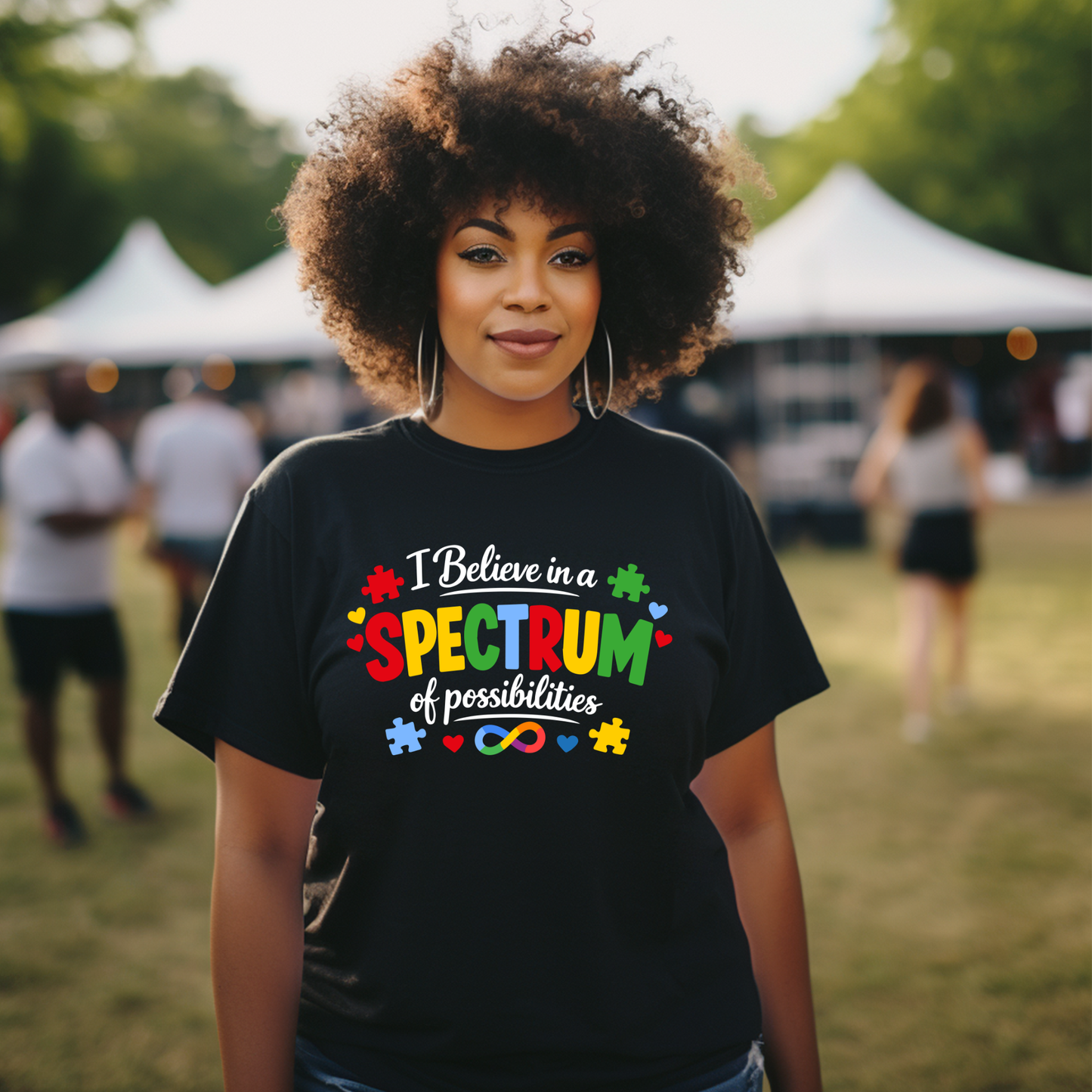 T-shirt:  Believe in a Spectrum of Possibilities