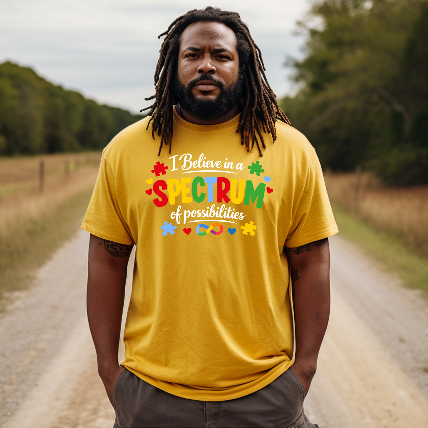 T-shirt:  Believe in a Spectrum of Possibilities