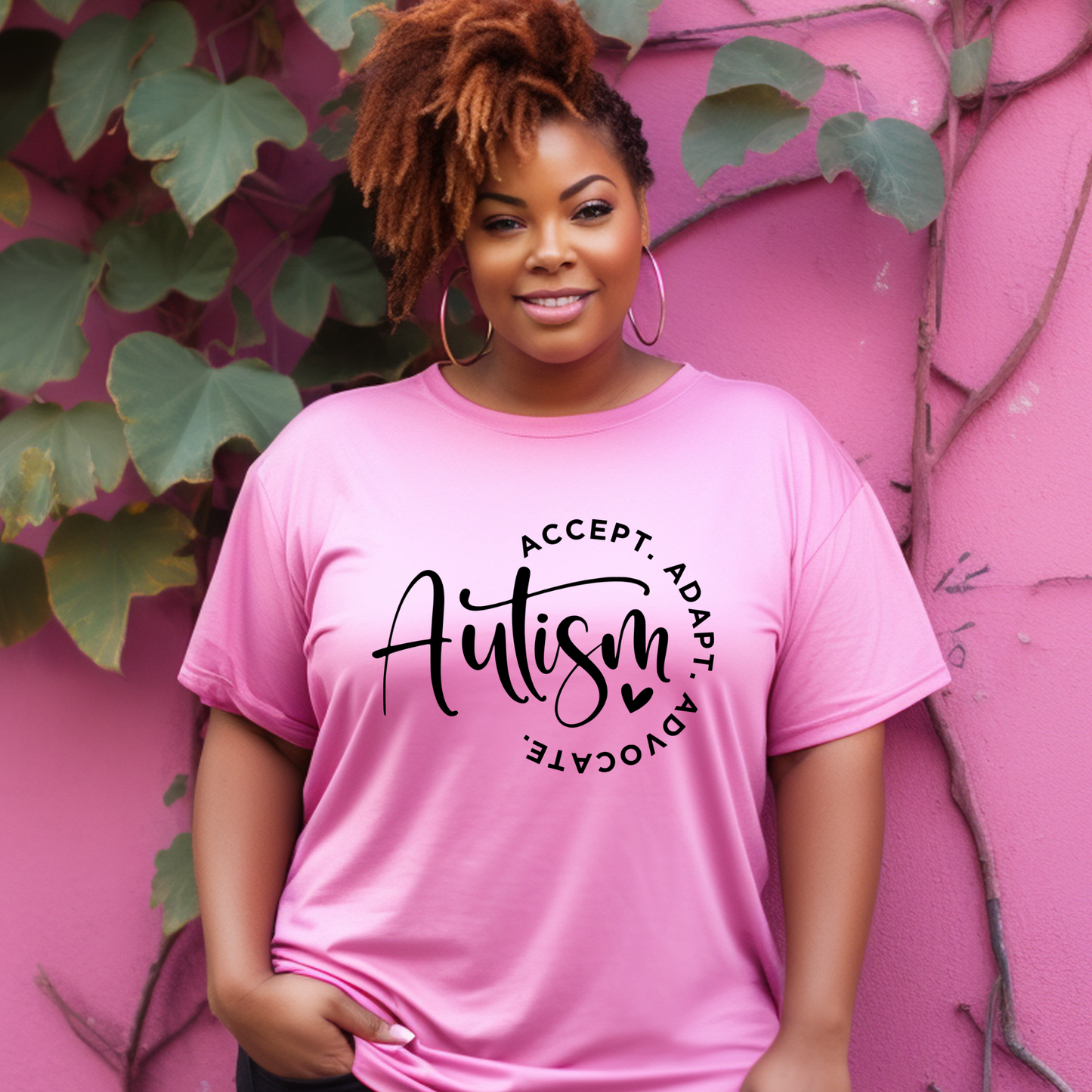 T-shirt:  Autism: Accept. Adapt. Advocate.