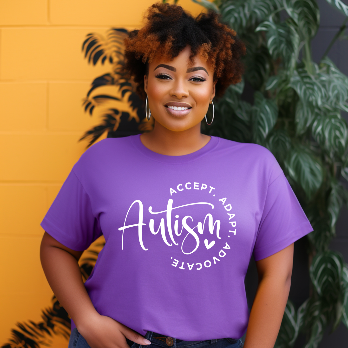 T-shirt:  Autism: Accept. Adapt. Advocate.