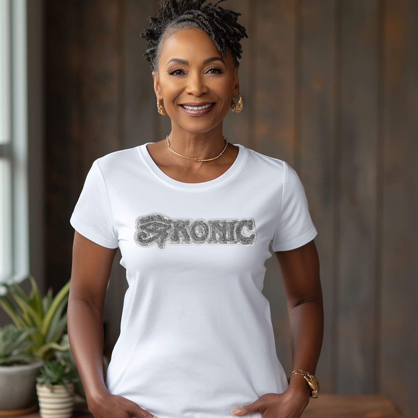 T-shirt: Eye Konic (Silver Reflective)
