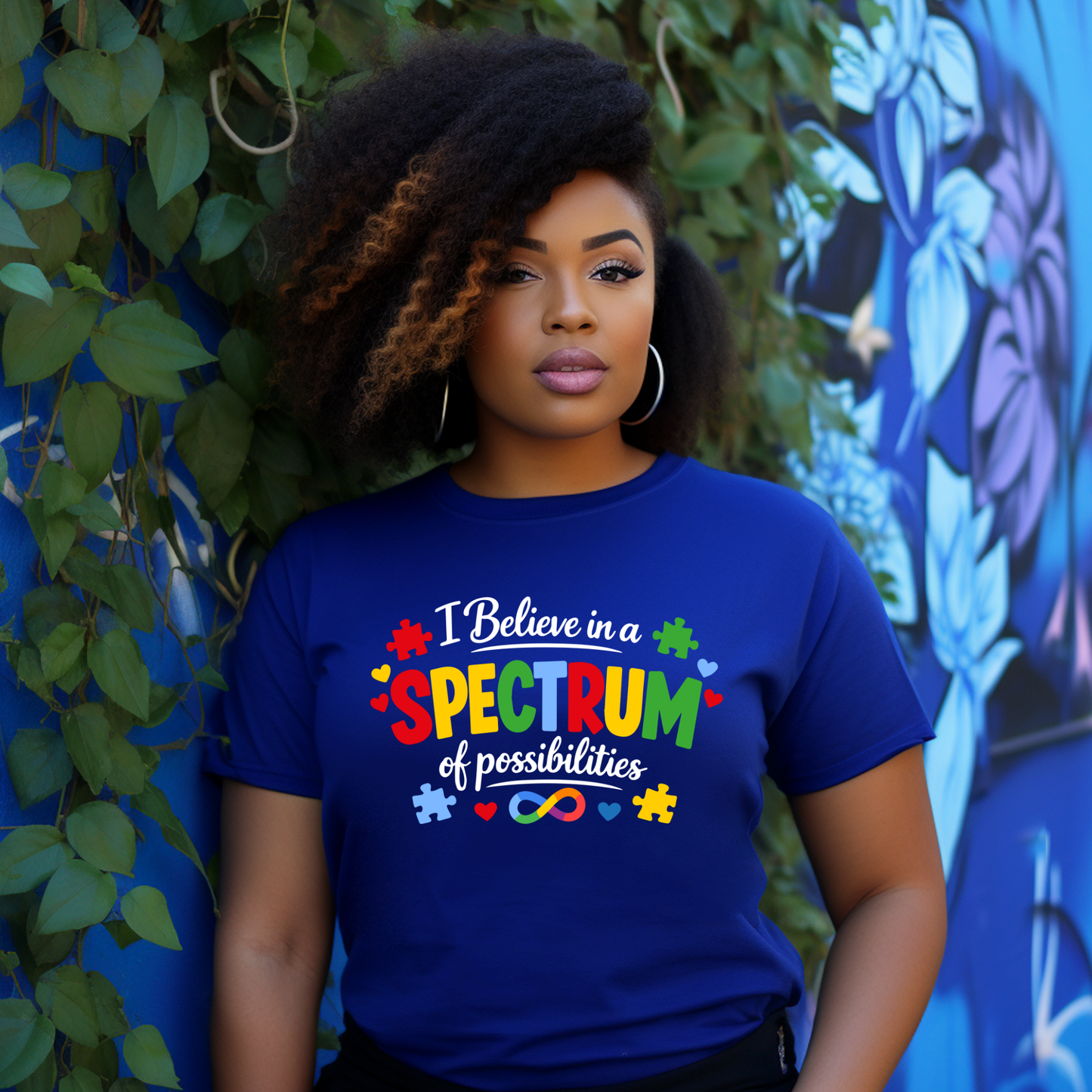 T-shirt:  Believe in a Spectrum of Possibilities