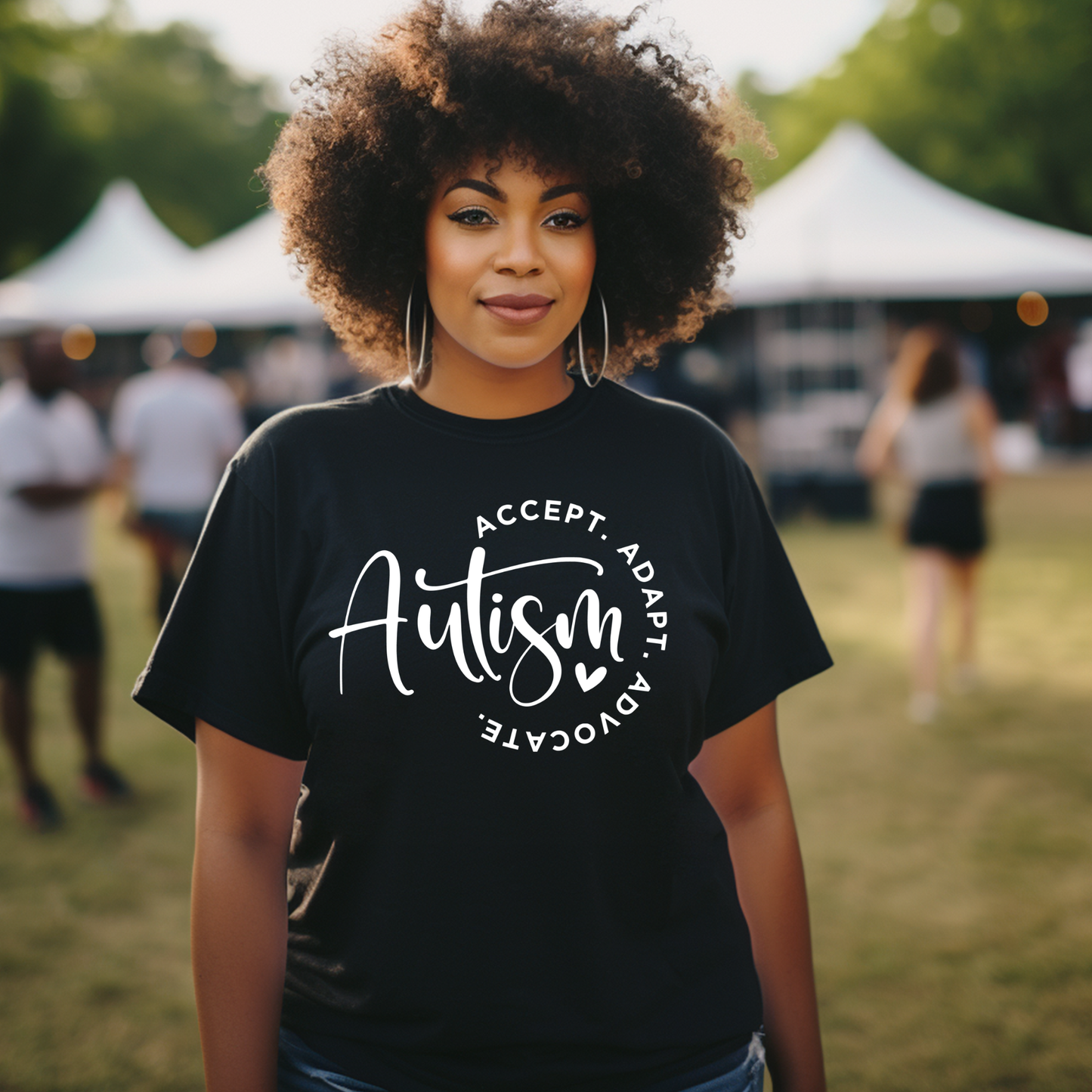 T-shirt:  Autism: Accept. Adapt. Advocate.