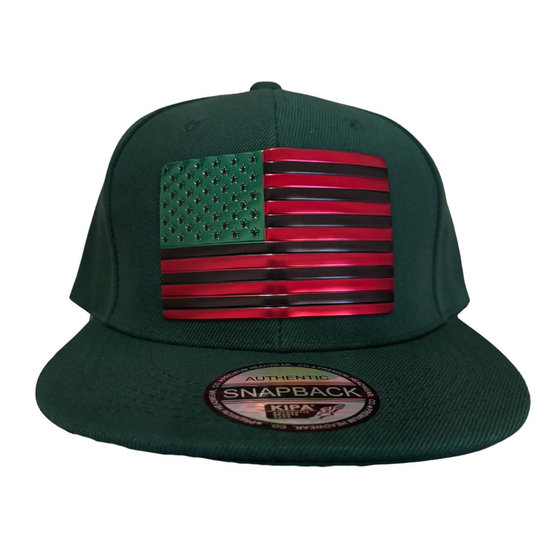 Snapback RBG Black America (Chrome)