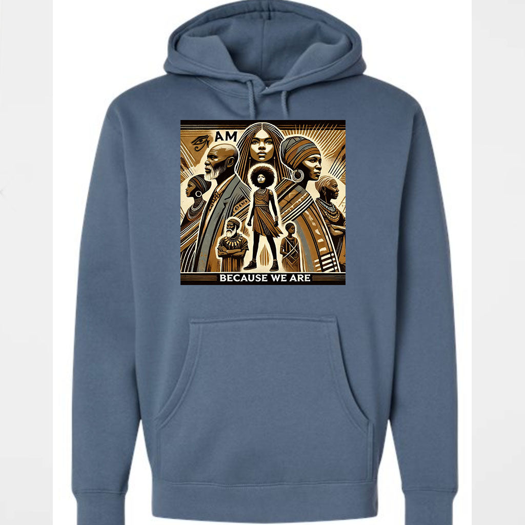 (Hoodie) Eye Am Because We Are (Girl & Ancestors)