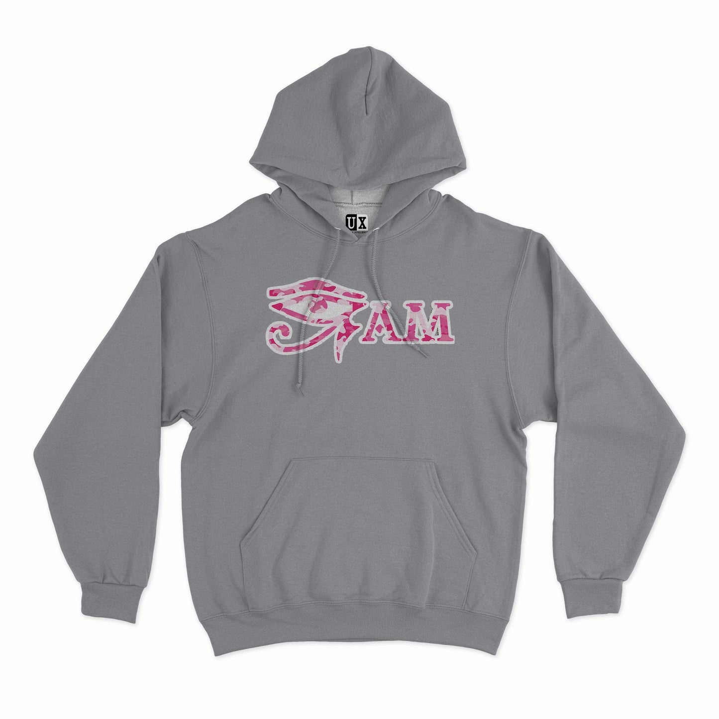 (Hoodie) EYE AM Pink Camouflage Patch
