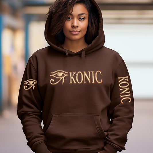 (Hoodie) NEW - Eye Konic (Gold Puff)