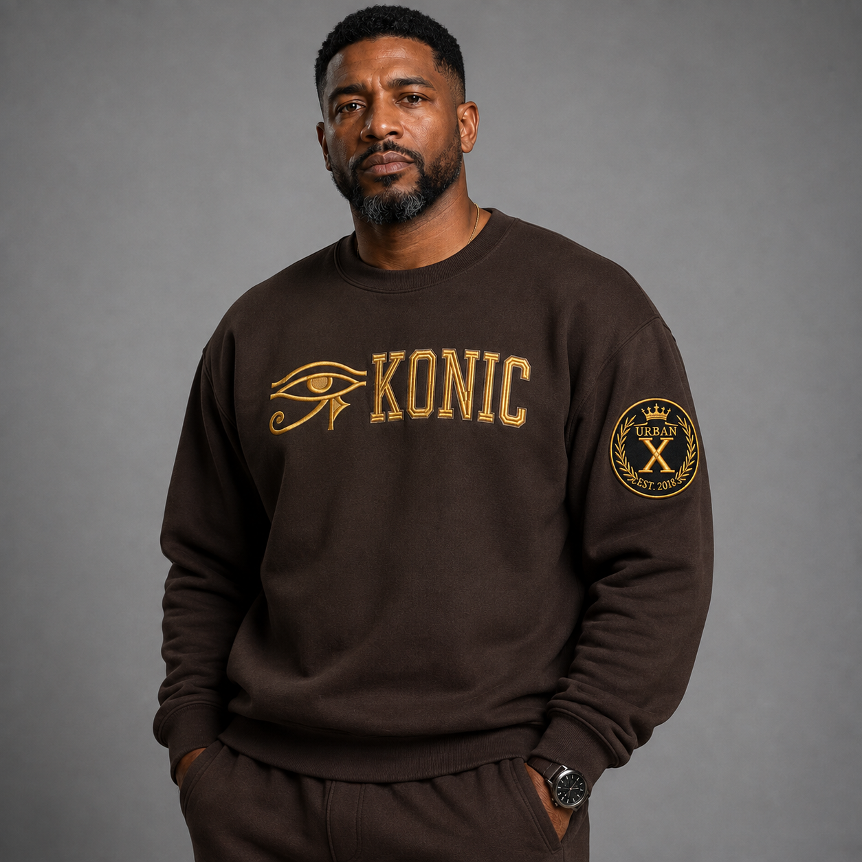 (Sweatshirt) Eye Konic Gold (Pre-Order Drop Date Sept 22)