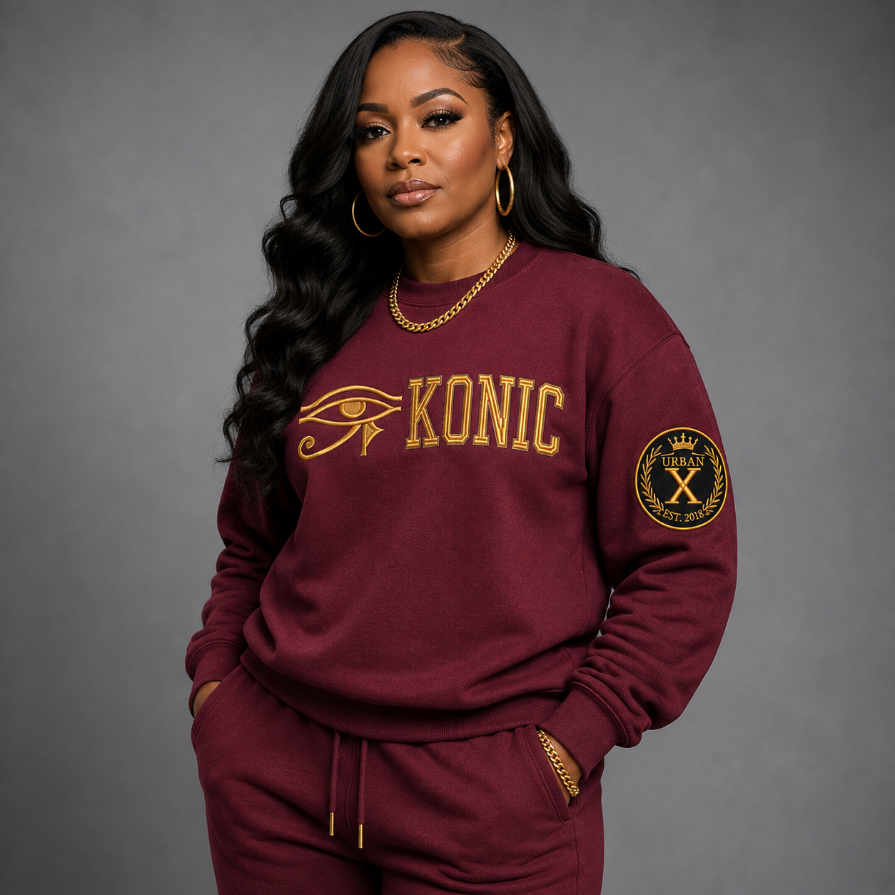 (Sweatshirt) Eye Konic Gold (Pre-Order Drop Date Sept 22)