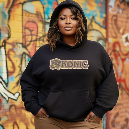 (Hoodie) NEW - Eye Konic (Silver Reflective)