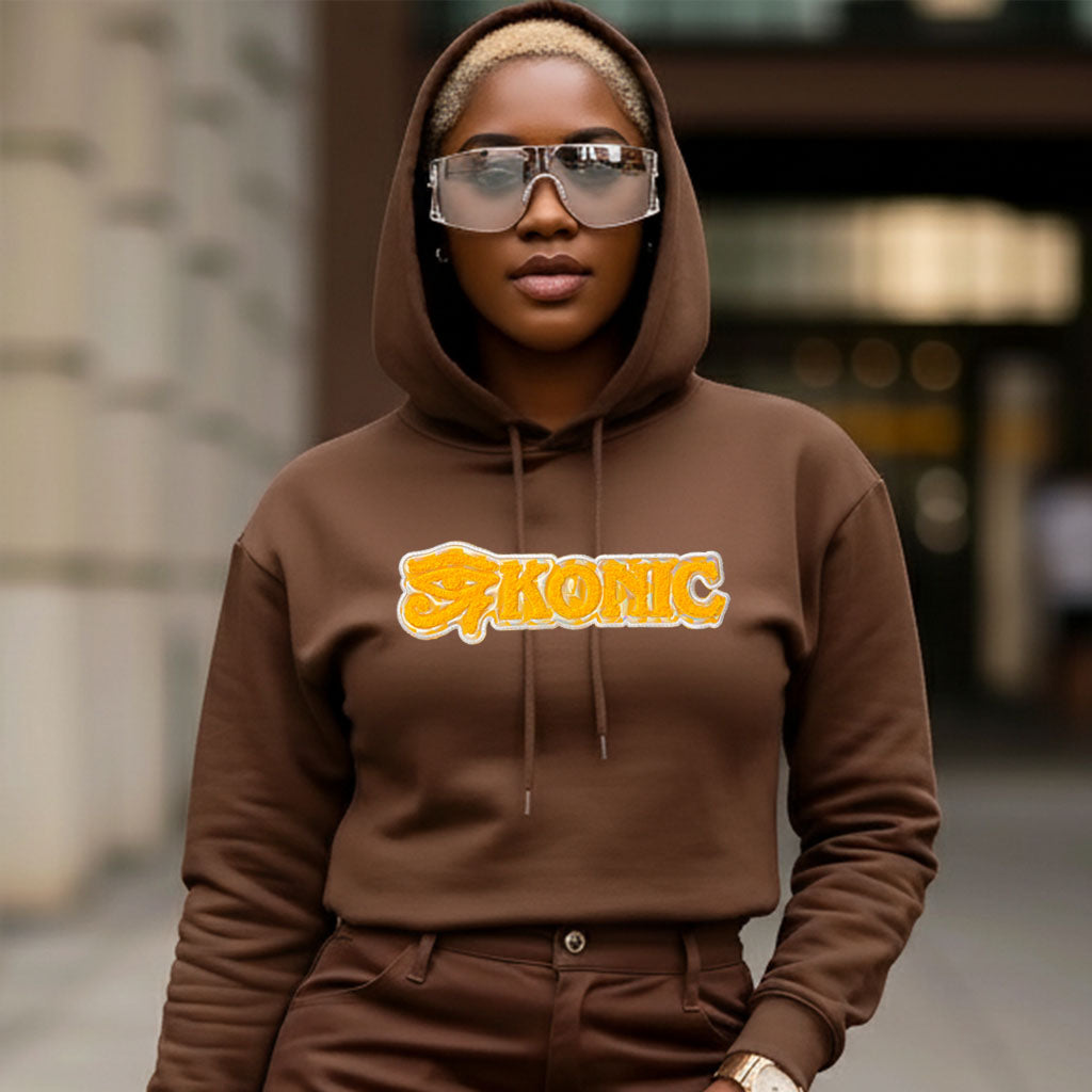 (Hoodie) NEW - Eye Konic (Gold Reflective)