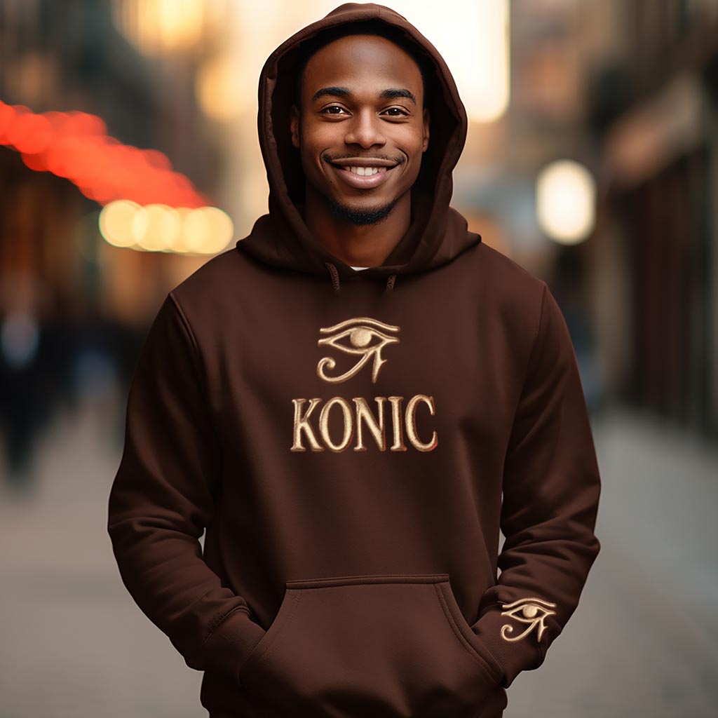 (Hoodie) NEW - Eye Over Konic (Gold Puff)