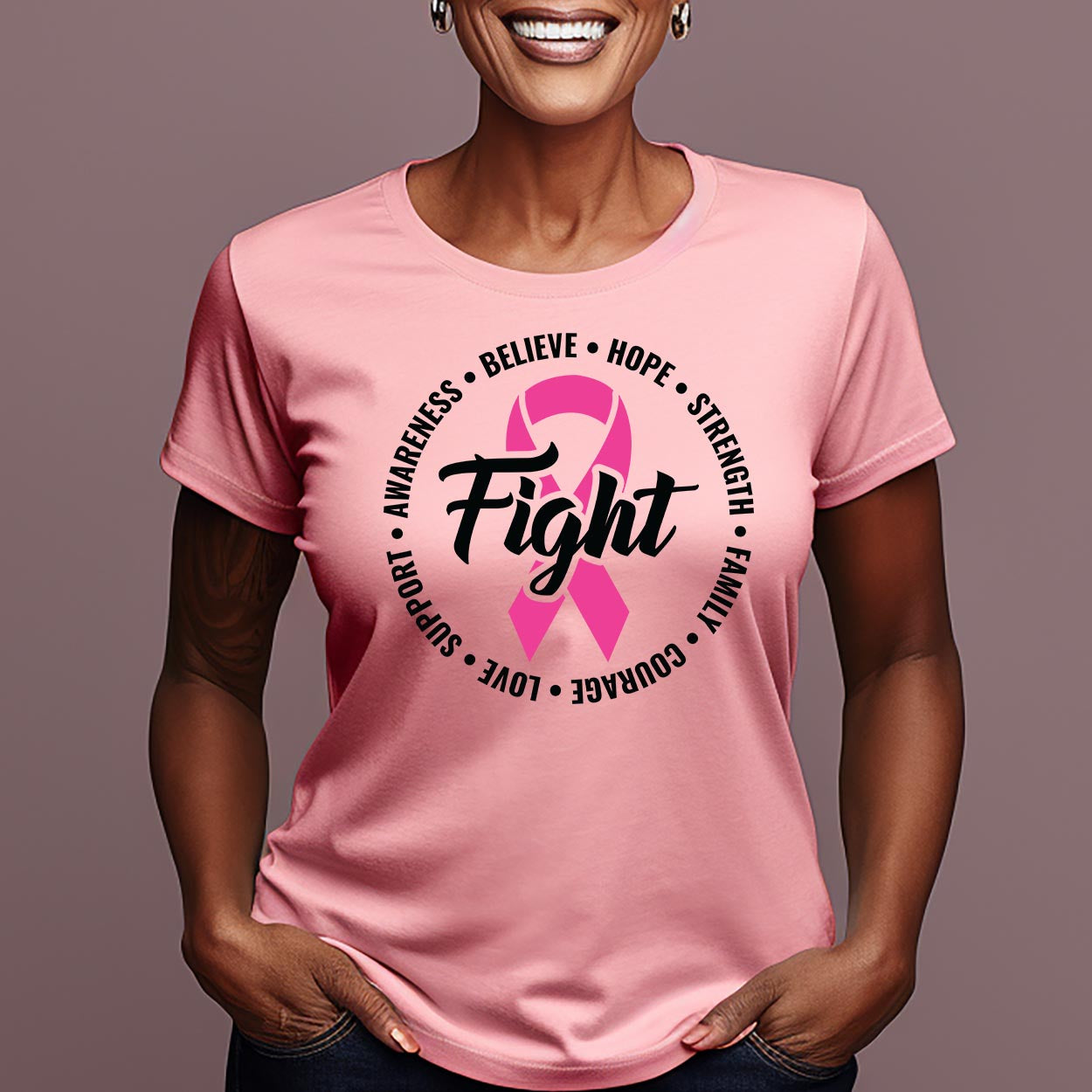 Clearance (Final Sale):  T-shirt:  Fight Breast Cancer