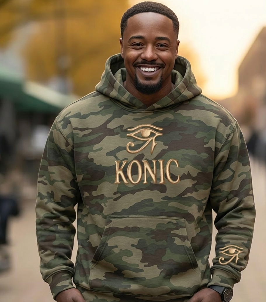 (Hoodie) NEW - Eye Over Konic (Gold Puff)