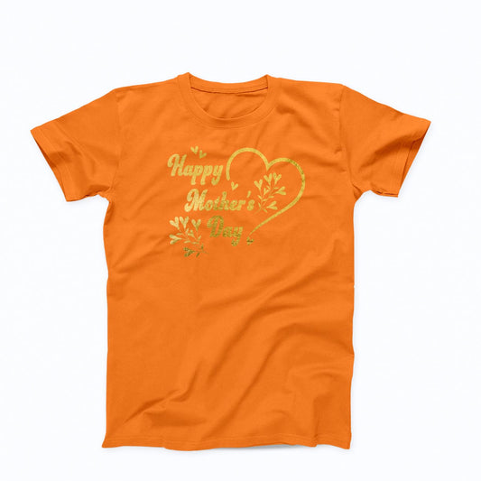 Clearance (Final Sale): T-shirt:  Happy Mother's Day (Gold Foil)