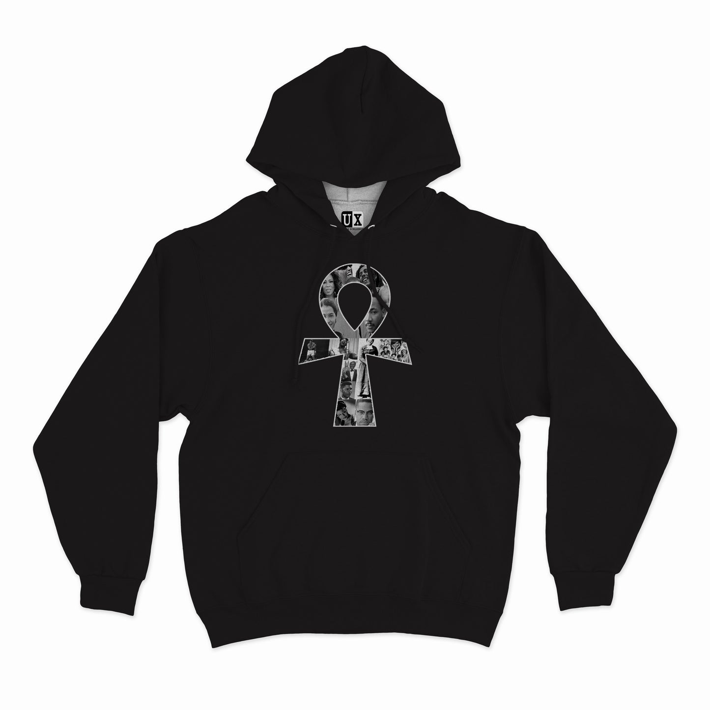 Clearance (Final Sale):  (Hoodie) Ankh Collage Black Leaders