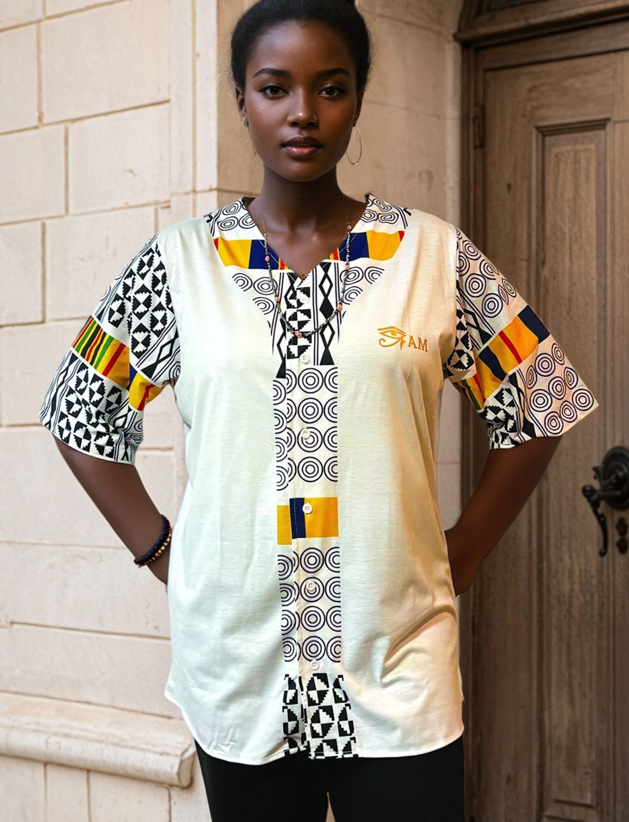 Jersey:  Eye Am Kente (White)