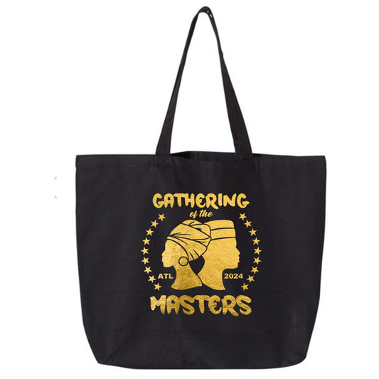 Tote Bag Black: Gathering of the Masters (Gold Foil)