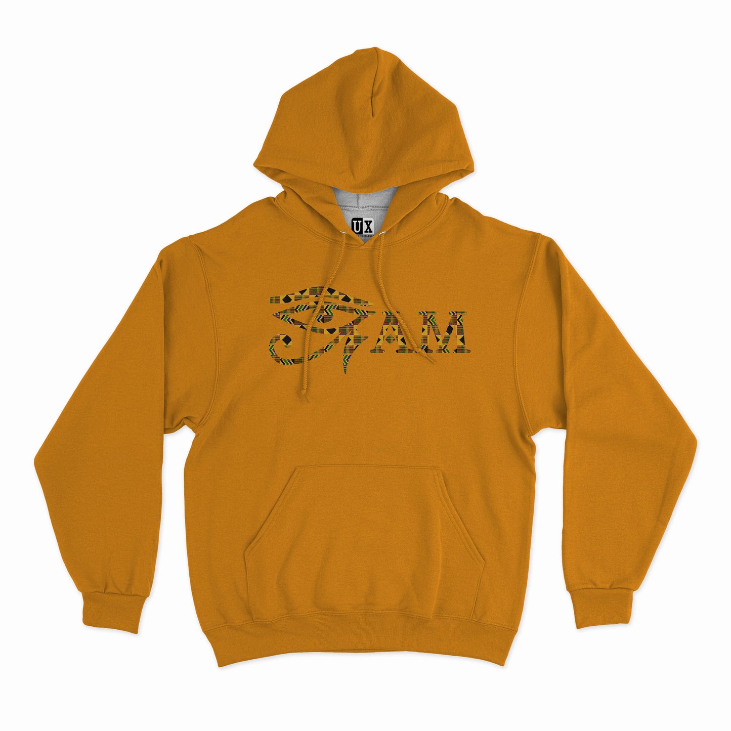 Clearance (Final Sale):  (Hoodie) EYE AM Kente Cloth