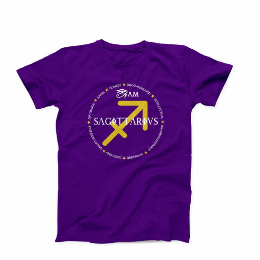 Clearance (Final Sale): T-shirt:  Sagittarius Eye Am Ancient (PUFF)